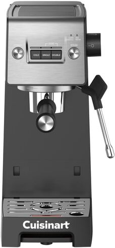 Cuisinart Espresso Bar Slim Coffee Espresso Machine, Makes Hot or Cold Cafe-Quality Beverages Including Cappuccino, Lattes, and Cold Extracted Drinks, Steam/Frothing Wand for Milk-Based Drinks,EM-160 in Saudi Arabia
