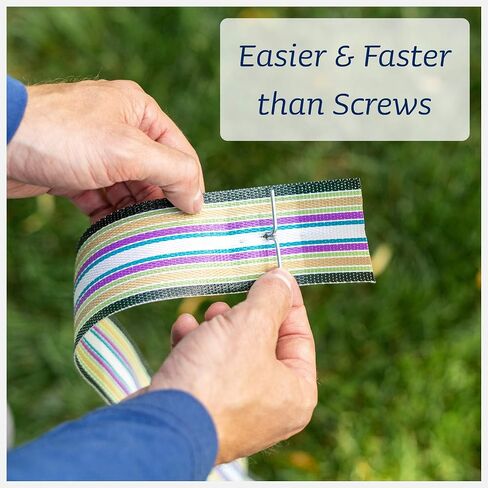Lawn Chair USA Replacement Lawn Chair Webbing - Webbing for Lawn Chairs, Beach and Camping. UV-Resistant Webbing Strap Made with Durable Polypropylene (2 1/4" x 50', Yellow and White Stripe) in Saudi Arabia