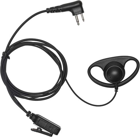 PR400 Earpiece Compatible with Motorola Radio CLS1410 CLS1110 CP200 GP300 GP2000 Walkie Talkie with PTT Mic 2 Pin Headset Single-Wire Surveillance Kit (D-Shaped) in Kuwait