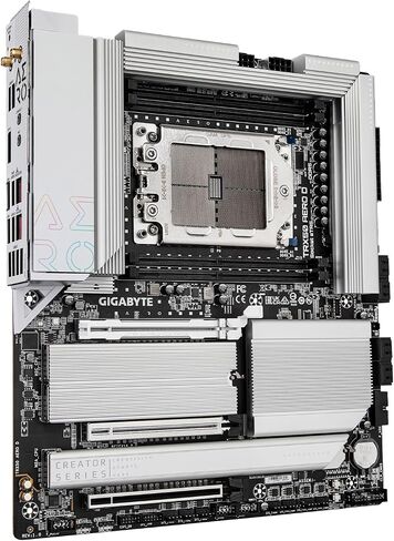 GIGABYTE TRX50 AERO D (sTR5/ AMD/ TRX50/ E-ATX/ DDR5/ PCIe 5.0 M.2/ PCIe 5.0/ USB4 Type-C/Wi-Fi 7/ Marvell 10GbE/ Motherboard) in Kuwait