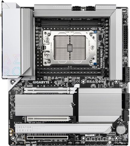 GIGABYTE TRX50 AERO D (sTR5/ AMD/ TRX50/ E-ATX/ DDR5/ PCIe 5.0 M.2/ PCIe 5.0/ USB4 Type-C/Wi-Fi 7/ Marvell 10GbE/ Motherboard) in Kuwait