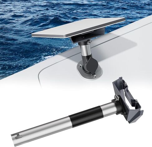 Starlink Mini Mount, Heavy-Duty & Lockable Starlink Mini Boat Mount, Marine-Grade 360° Swive Fishing Rod Holder Mount for Satellite Dish, Starlink Mini Kit for Boats Yachts Sailboats Trawlers in Kuwait