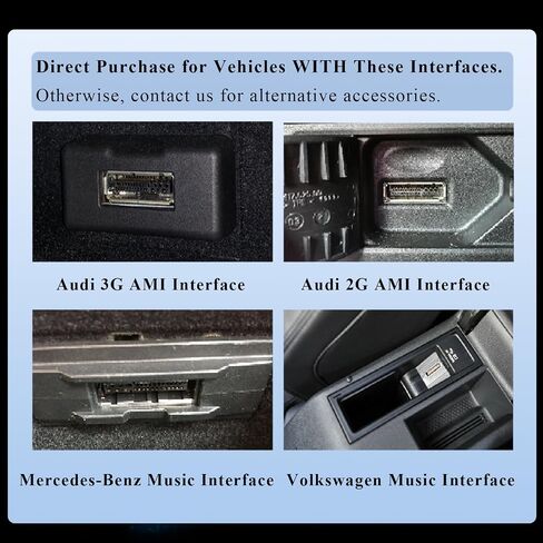 Bluetooth Audio Adapter for Audi AMI MMI, Music Interface Car Kit Cable Fits for MMI 3G System in Saudi Arabia