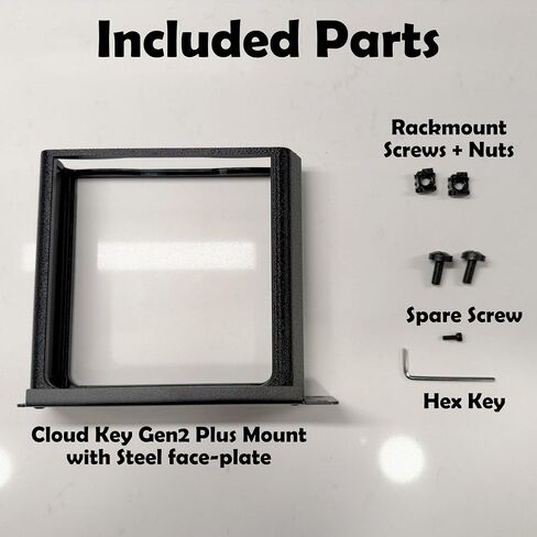 1U Rackmount Bracket for Unifi Cloud Key G2 (Steel Faceplate) in Saudi Arabia