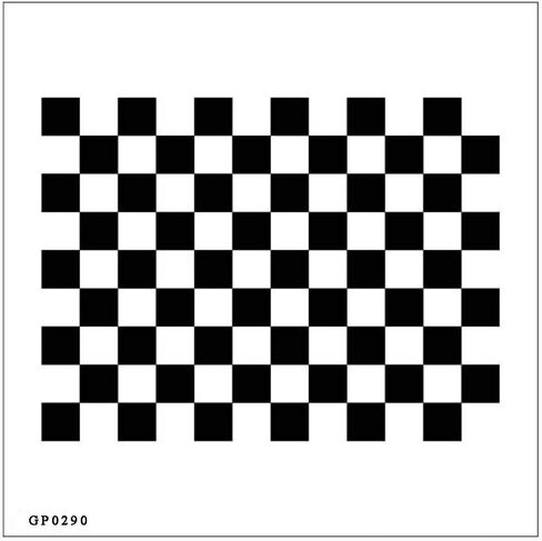 Lens Focus Calibration Chart Film Pattern Calibrating PET Or Aluminium Oxide Chess Board (12×9(200×200), PET) in Kuwait