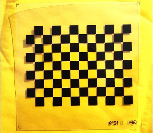 Lens Focus Calibration Chart Film Pattern Calibrating PET Or Aluminium Oxide Chess Board (12×9(200×200), PET) in Kuwait