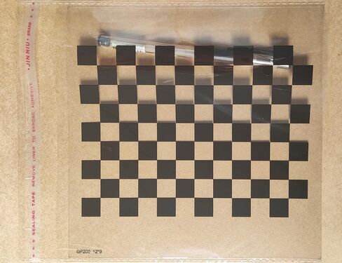 Lens Focus Calibration Chart Film Pattern Calibrating PET Or Aluminium Oxide Chess Board (12×9(200×200), PET) in Kuwait