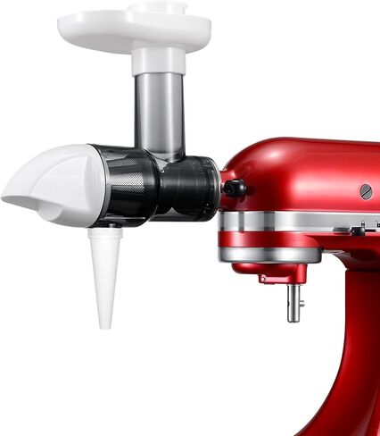 Masticating Juicer Attachment for KitchenAid Stand Mixers, Slow Juicer Attachment for Kitchenaid, Cold Press Juicer Attachment, White(Mixer Not Included) in Saudi Arabia