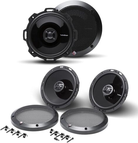 2 Pairs of Rockford Fosgate Punch P1650 220W Max (110W Rms) 6.5" 2-Way P1 Punch Series Coaxial Speakers W/Pei Dome Tweeter in Kuwait