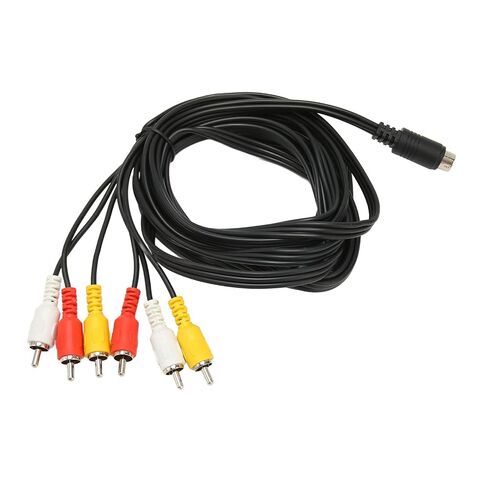Mini DIN to 6 Cable 9 Pin to AV Cable Mini DIN 9 Pin 6 Composite with Clear Signal for Digital Camcorder TV AV Receiver Set Top Box in Saudi Arabia