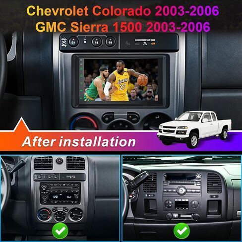 Linux Car Stereo for 2003 2004 2005 2006 Chevrolet Chevy Silverado Tahoe GMC Sierra Yukon, Wireless Carplay and Android Auto with 7'' Touch Screen Car Radio, GPS/Bluetooth/DSP/SWC/FM in Saudi Arabia