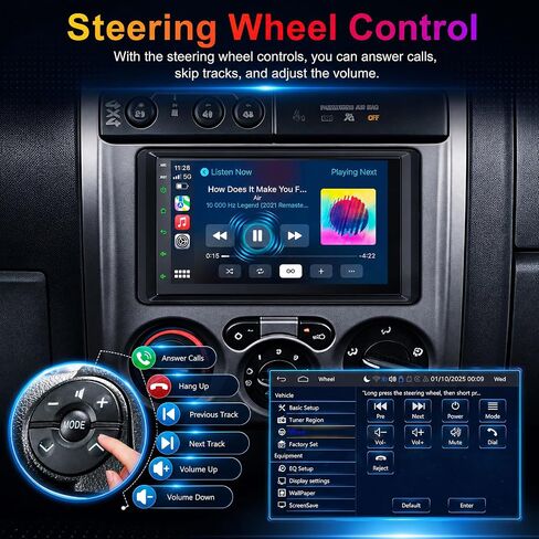 Linux Car Stereo for 2003 2004 2005 2006 Chevrolet Chevy Silverado Tahoe GMC Sierra Yukon, Wireless Carplay and Android Auto with 7'' Touch Screen Car Radio, GPS/Bluetooth/DSP/SWC/FM in Saudi Arabia