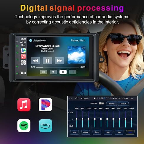 Linux Car Stereo for 2003 2004 2005 2006 Chevrolet Chevy Silverado Tahoe GMC Sierra Yukon, Wireless Carplay and Android Auto with 7'' Touch Screen Car Radio, GPS/Bluetooth/DSP/SWC/FM in Saudi Arabia