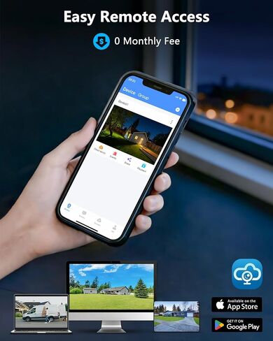 4K PoE Security Camera System Outdoor, 8 Dual Lens Cameras, 3TB Hard Drive | Fixed + PTZ Auto Tracking, 130° Wide Angle, AI Human Detection, Color Night Vision, 2-Way Audio, No Monthly Fee in Kuwait