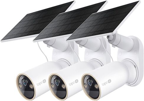 Tapo MagCam 4K Outdoor Wireless Security Camera, C460 KIT(3-Pack) | Battery Power with Solar, Magnetic Mount, Person/Vehicle Detection, Subscription-Free SD or Optional Cloud, Works with Alexa in Saudi Arabia