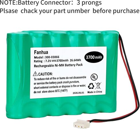 3700mAh 300-03866 Battery for Honeywell Alarm Lynx,Lyric Controller | Replacement Battery for Honeywell Alarm Lynx 5100,5200, 5210,Lynx Touch 7000,Lyric Keypad LCP500-L LYNXRCHKIT-SHA ADT Ademco in Kuwait