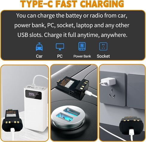 NNTN7038 NNTN7038B PMNN4547A PMNN4486 3100mAh بطارية ليثيوم أيون USB نوع C لـ APX6000 APX7000 APX8000 APX6000XE APX7000XE APX8000XE SRX2200 اتجاهين راديو PMNN4486A PMNN4403 PMNN4403B PMNN4485A in Kuwait