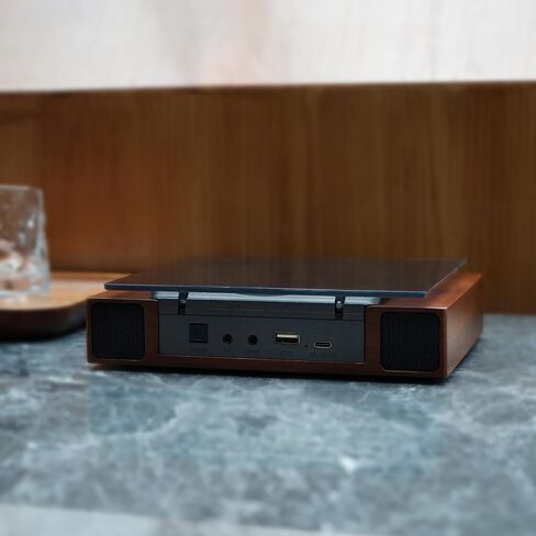 K10 Bluetooth CD Player with Speakers for Home, Rechargeable | Remote Control, Bluetooth 5.3 Input & Output, USB Playback, AUX Input & Optical Output, CD-R/RW & MP3 CDs, Retro Wood-Style in Saudi Arabia