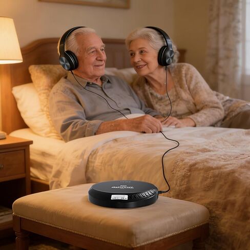 Coby Portable CD Player with Headphones, FM Radio, MP3 Playback, Black | 60-Second Anti-Skip for Home, Car & Travel, CD-R/CD-RW/MP3 Playback, 2 AA or USB Power, Simple Buttons, Foldable Headphones in Saudi Arabia