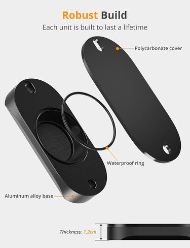 SUPMEGA Bike Mount Compatible with AirTag 1st and 2nd Gen | Aluminum Alloy Construction, Weather-Resistant Protection, Discreet Under-Bottle-Cage Placement, Secure Screw Mounting in Kuwait