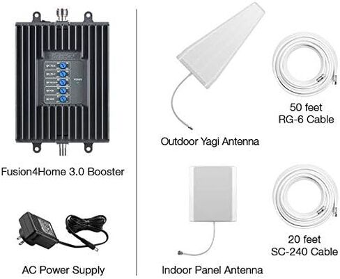 SureCall Fusion4Home Yagi Panel | High-Performance 5G/4G Cell Phone Signal Booster for Home up to 5000 sq ft | Strongest Gain All-Carrier Verizon AT&T T-Mobile US Cellular | FCC Certified USA Company in Saudi Arabia