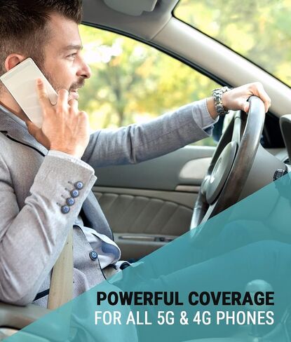 SureCall Fusion2Go XR Vehicle Cell Phone Signal Booster for Car, Truck, SUV | Boosts 5G & 4G LTE for All U.S. Cellular Carriers - Verizon, AT&T, T-Mobile | High-Performance, USA Company, FCC Approved in Saudi Arabia