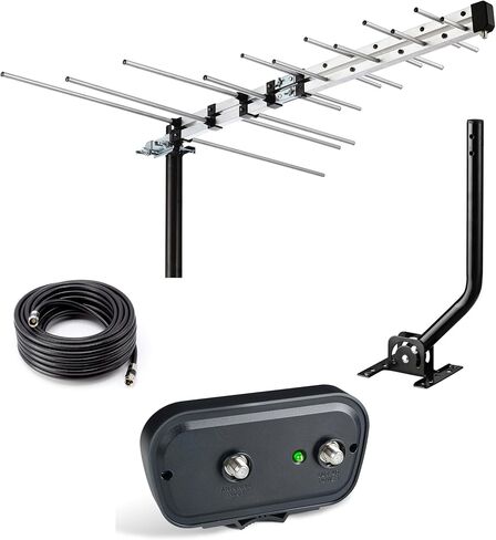 معزز إشارة مضخم هوائي التلفزيون CeKay، مضخم HDTV المسبق، مضخم الصوت الرقمي VHF UHF، مع فلتر 4G LTE in Kuwait