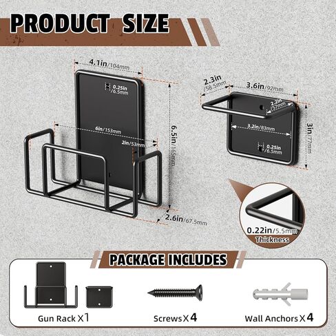 Shotgun Holder for Wall - Vinyl Coating Shotgun Rack Wall Mount, Heavy Duty Steel Vertical Gun Wall Mount, Vertical Gun Rack, Airsoft, Rifle Holder - 1 Pack in Saudi Arabia