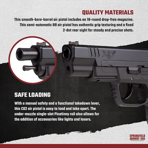 Springfield Armory XDE CO2 Blowback BB Pistol (XDE) (XDE) in Saudi Arabia