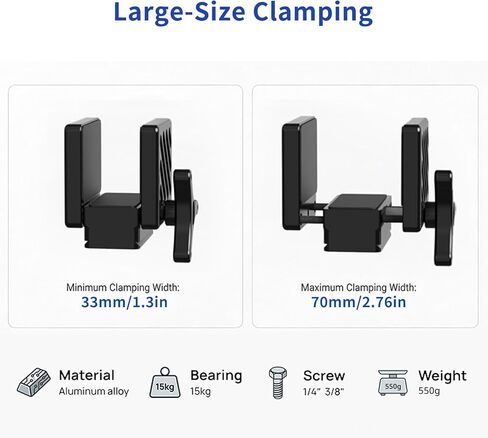 Rifle Tripod Gun Clamp Saddle Shooting Rest Mount | Quick Release, Arca Swiss Ball Head Plate, Tripod Clamp, Ball Head Adapter, For Hunting and Shooting in Saudi Arabia