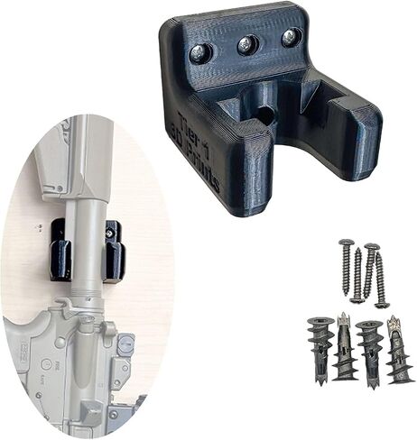 AR Buffer Tube Wall Mount Holder Rifle Storage Rack - Heavy Duty Compatible with AR 9/10/15 Rifle Wall Mount in Saudi Arabia