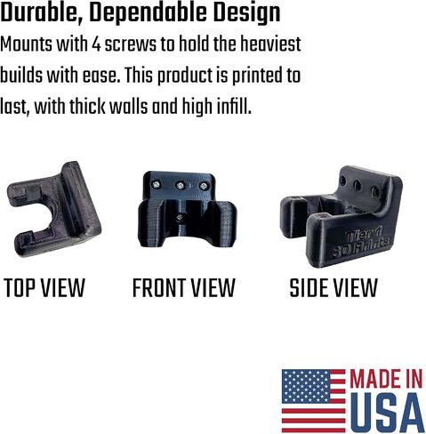 AR Buffer Tube Wall Mount Holder Rifle Storage Rack - Heavy Duty Compatible with AR 9/10/15 Rifle Wall Mount in Saudi Arabia