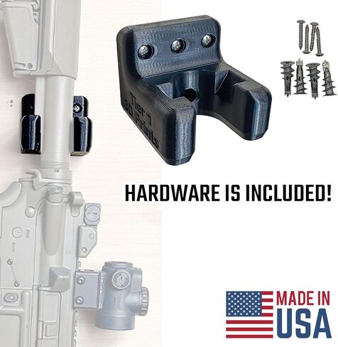AR Buffer Tube Wall Mount Holder Rifle Storage Rack - Heavy Duty Compatible with AR 9/10/15 Rifle Wall Mount in Saudi Arabia