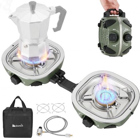 Gonex Propane Camping Stove, 2-Burner Portable Camp Stove, 20,000 BTU in Kuwait