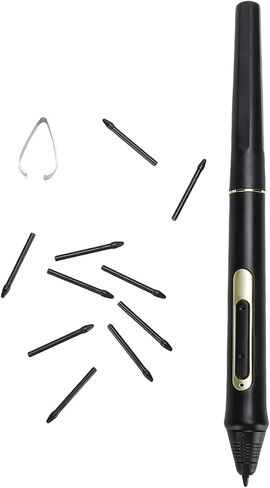 BOSTO Digital Pen W10 8192 Levels Pressure Stylus Pen with 10 Replacement Tips, Cordless Drawing Tablet Compatible with Various Tablet, for Digital Artists (W10) in Saudi Arabia