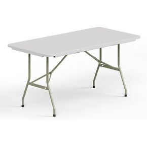 30" W x 60" L x 29" H Plastic Rectangle Folding Utility Heavy Duty Table | Outdoor Indoor Kitchen Dining Wedding Market Events Camping BBQ in Saudi Arabia