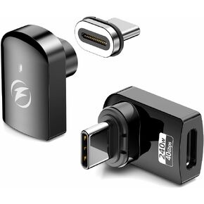 HanCenDa 240W Magnetic USB C Adapter 2Pack, 24PIN USB C Magnetic Adapter Support 40Gbps Data Transfer, 8K 60Hz Video Output for Thundebolt MacBook Pro/Air, iPhone 17/16/15 in Saudi Arabia