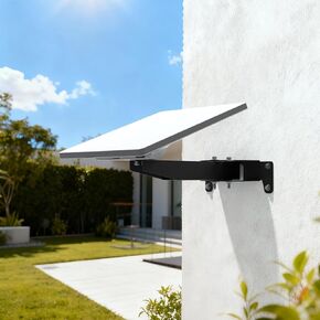 Starlink Mini Wall Mount, Horizontal Adjustable Heavy Duty Bracket | Weatherproof Rustproof Metal Mount for Home, Cabin, Garage & Shed. All Hardware Included for Permanent Fixed Installation in Saudi Arabia