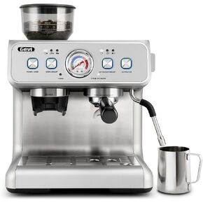 Gevi Dual Boiler Espresso Machine With Built-In Grinder & 58mm Portafilter | Commercial-Grade Dual Boiler Brewer, 31 Grind Levels, Heavy-Duty Steam Wand, Silver Stainless Steel Housing For Home Baristas in Saudi Arabia