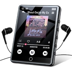 2.8" Touch Screen 64GB MP3 Player with Bluetooth Music Player HiFi Sound | Lossless MP3 Player Bluetooth 5.3 Built-in Speaker,FM Radio,Voice Recorder ,Earphone Included for Kids Sport Runner Travel ﻿ in Saudi Arabia