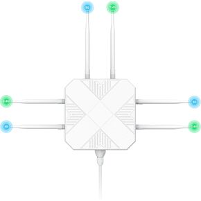 AX3000 Outdoor WiFi 6 Extender - 2026 Outdoor Access Point - Long-Range Dual Band WiFi, IP67/PoE/5 Antennas for Events, Commercial Use | Starlink-Compatible in Kuwait