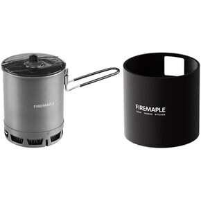 Fire-Maple Petrel Ultralight Camping Pot with Protective High-Efficiency Heat Exchanger, Compact Aluminum Pot with Neoprene Sleeve Perfect for Solo Backpacking in Saudi Arabia