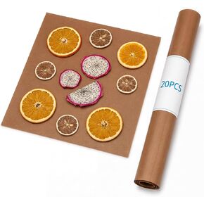 20 Pcs 14x14 Inch Food Dehydrator Sheets – Non-stick Reusable Drying Mats for Oven, Bbq, Dehydrators, Anti-splashing in Kuwait