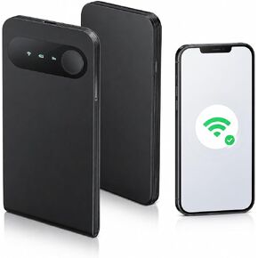 نقطة اتصال واي فاي ECOVOX E1 المحمولة 4G LTE، جهاز توجيه محمول بدون بطاقة SIM، شريحة اتصال سحابية | إمكانية الوصول إلى الشبكة العالمية، سعة 3000 مللي أمبير في الساعة، توصيل ما يصل إلى 9 أجهزة، قابلة للشحن، أمان WPA2، للسفر والمناطق النائية in Kuwait