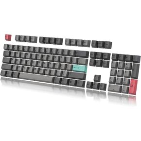 HK GAMING Custom Keycaps | Dye Sublimation PBT Keycap Set for Mechanical Keyboard | 139 Keys | Cherry Profile | ANSI US-Layout | Compatible with Cherry MX, Gateron, Kailh, Outemu | Stealth Dolch in Kuwait