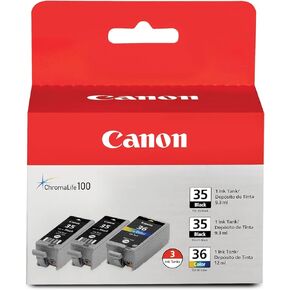 Canon PGI-35/CLI-36 2 Genuine Black and Color Value Pack Compatible to iP100, iP110, TR150 and TR160 Printers in Kuwait