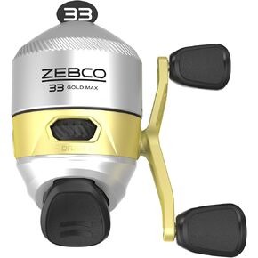 Zebco 33 Gold Spincast Fishing Reel, Changeable Right or Left-Hand Retrieve, All-Metal Gears, Pre-Spooled with Zebco Cajun Fishing Line in Saudi Arabia