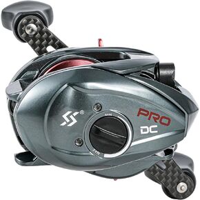 Sougayilang Upgraded DC Baitcasting Reel with Digital Control Braking, Carbon Fiber Handle, 7+1 Stainless Steel Bearings, 7.2:1 Gear Ratio, Brass Gear, Audible Drag Clicker in Saudi Arabia