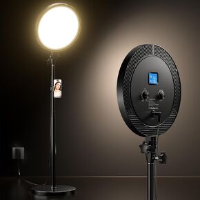 UBeesize Professional Ring Light with Stand, Phone Holder & Remote – 6500K Full-Screen LED Lighting for Makeup, Photography, Studio, Barber, and Live Streaming in Kuwait