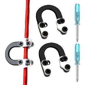 2 Sets Archery Metal U Nock D Loop for Compound Bow, Metal D Ring Material Archery Release Aids with Screwdrivers for Shooting Hunting ﻿ in Kuwait